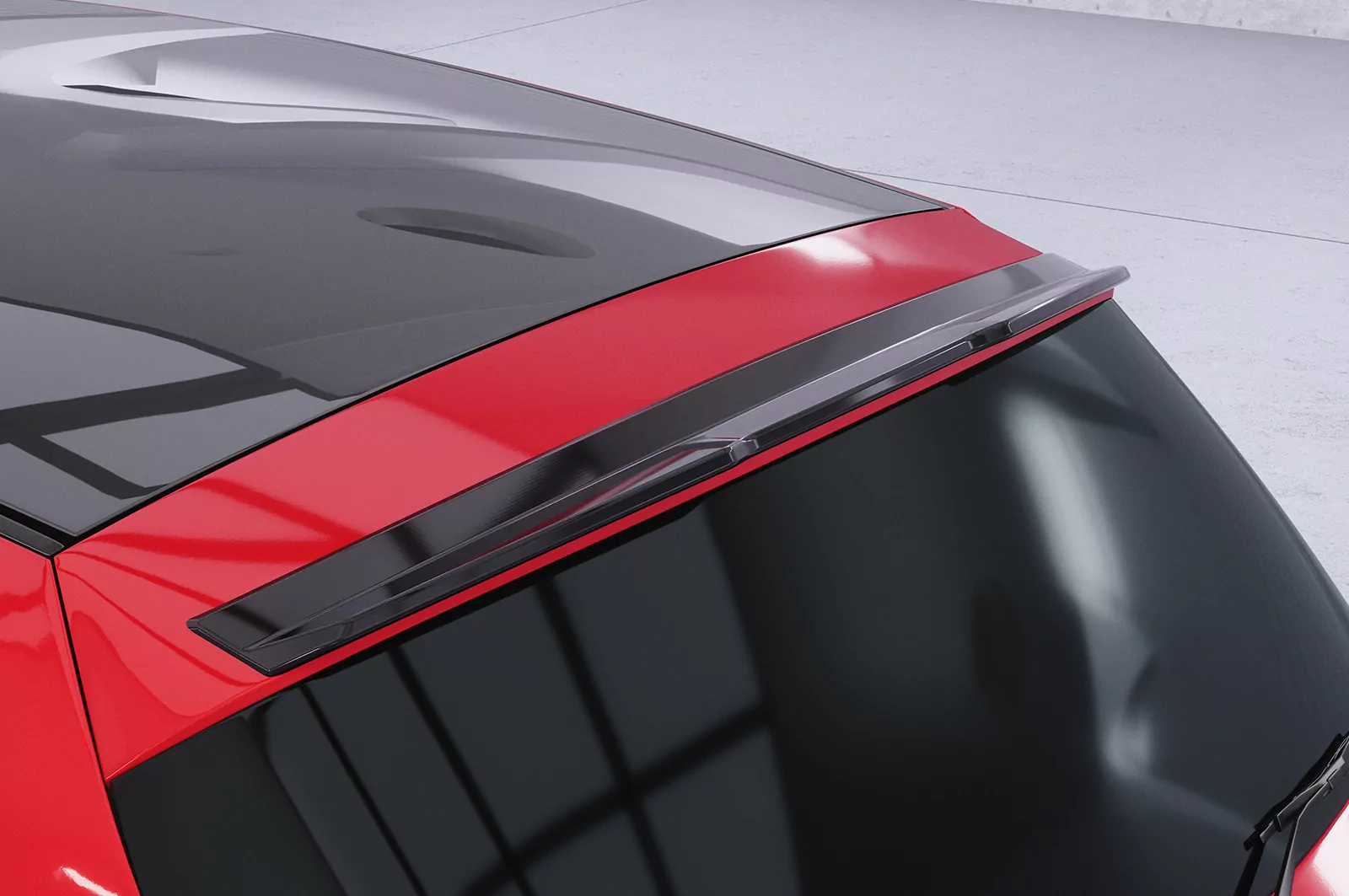 Heckflügel mit ABE für BMW 1er E81 / E87 HF128 Schwarz Strukturiert