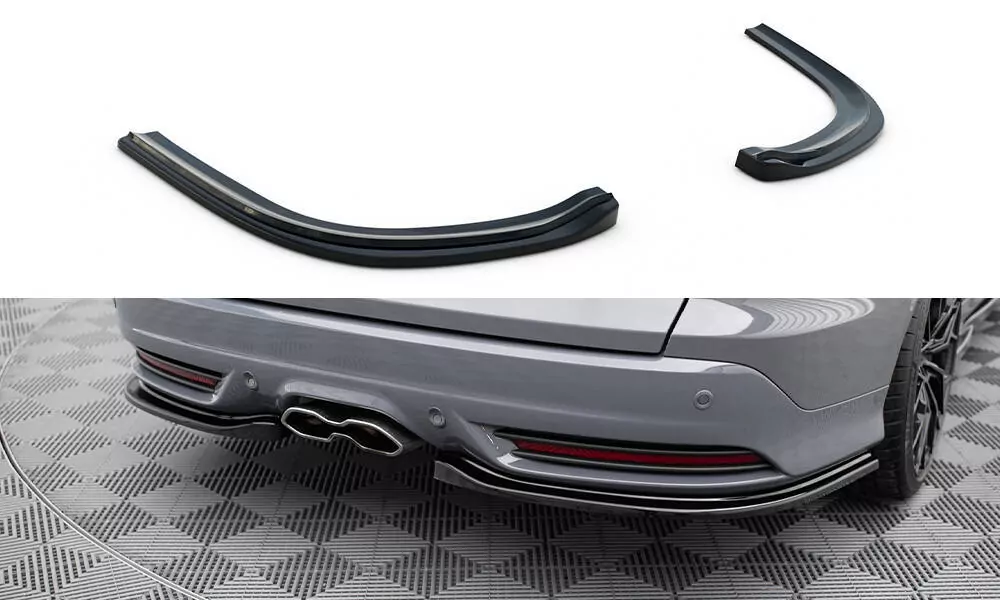 Heck Ansatz Flaps Diffusor Passend Für Diffusor Passend Für FORD Focus 3 ST Turnier Schwarz Hochglanz Schwarz Hochglanz