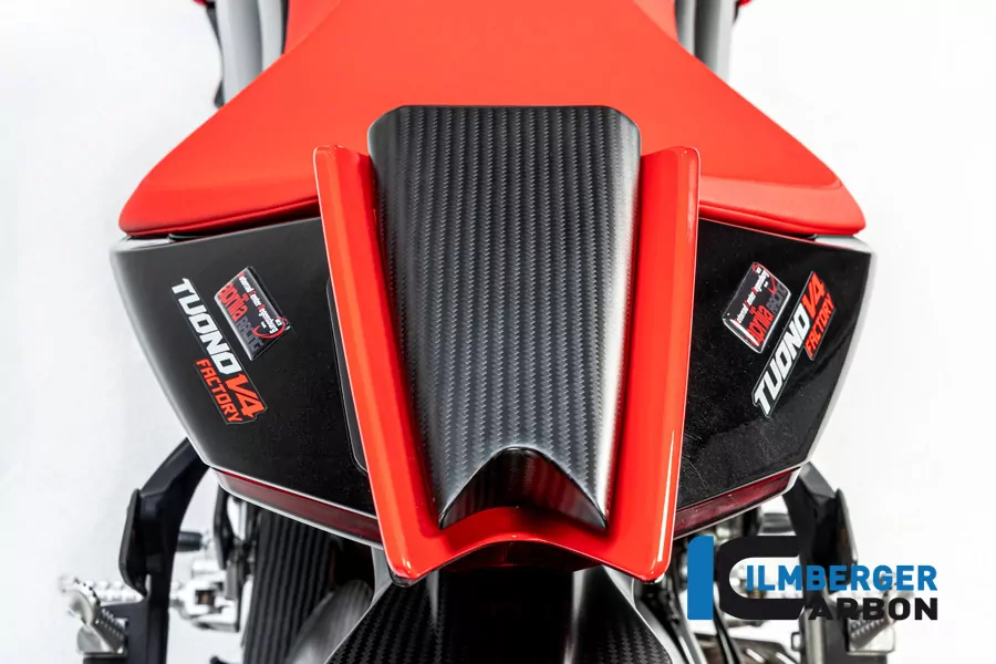 Ilmberger Carbon Soziussitzabdeckung matt für Aprilia RSV4 / Tuono V4 2021-