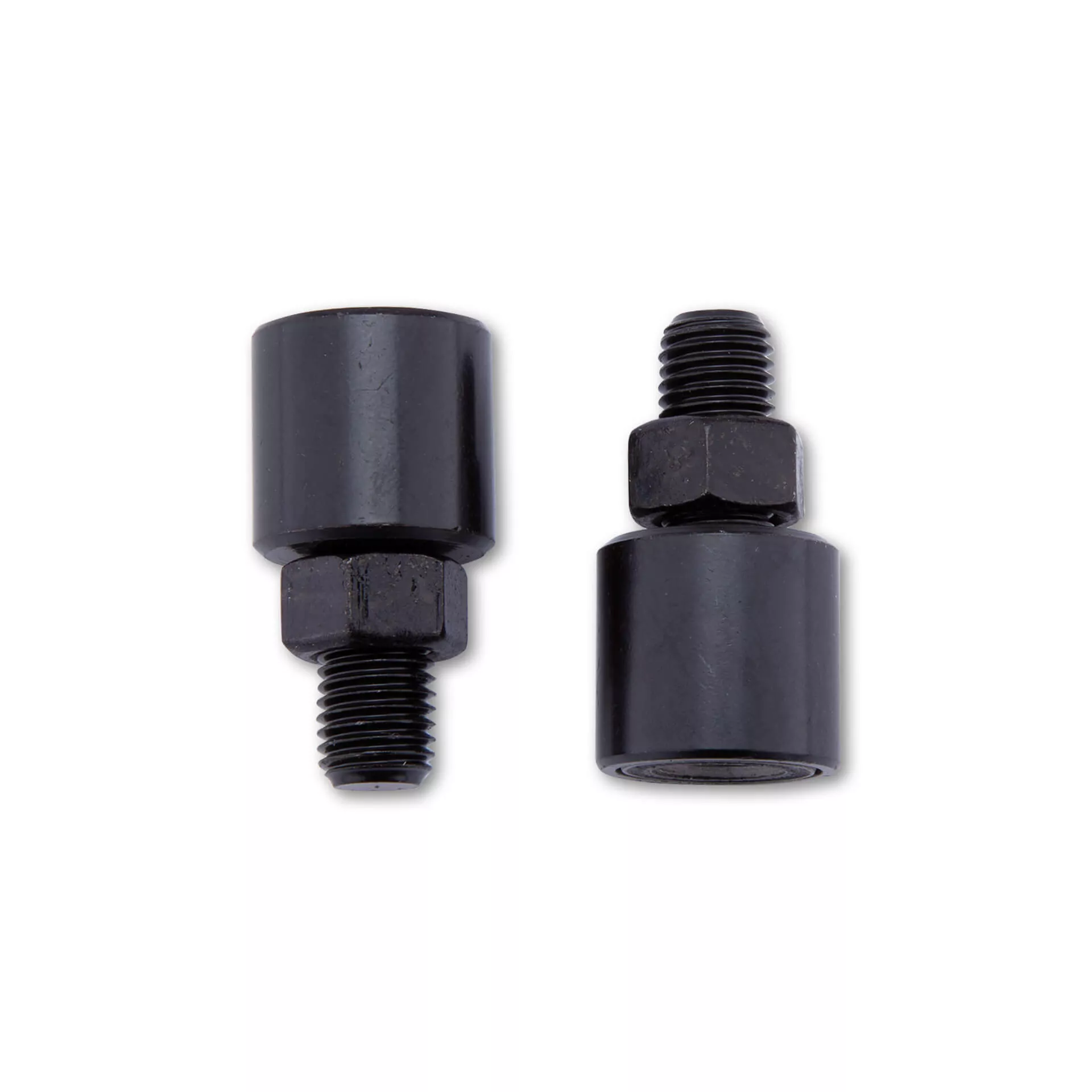 SHIN YO Spiegel Vibrationsvernichter für M10 x 1.25 chrom & schwarz