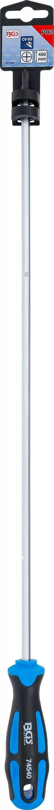 Schraubendreher | Kreuzschlitz PH2 | Klingenlänge 450 mm