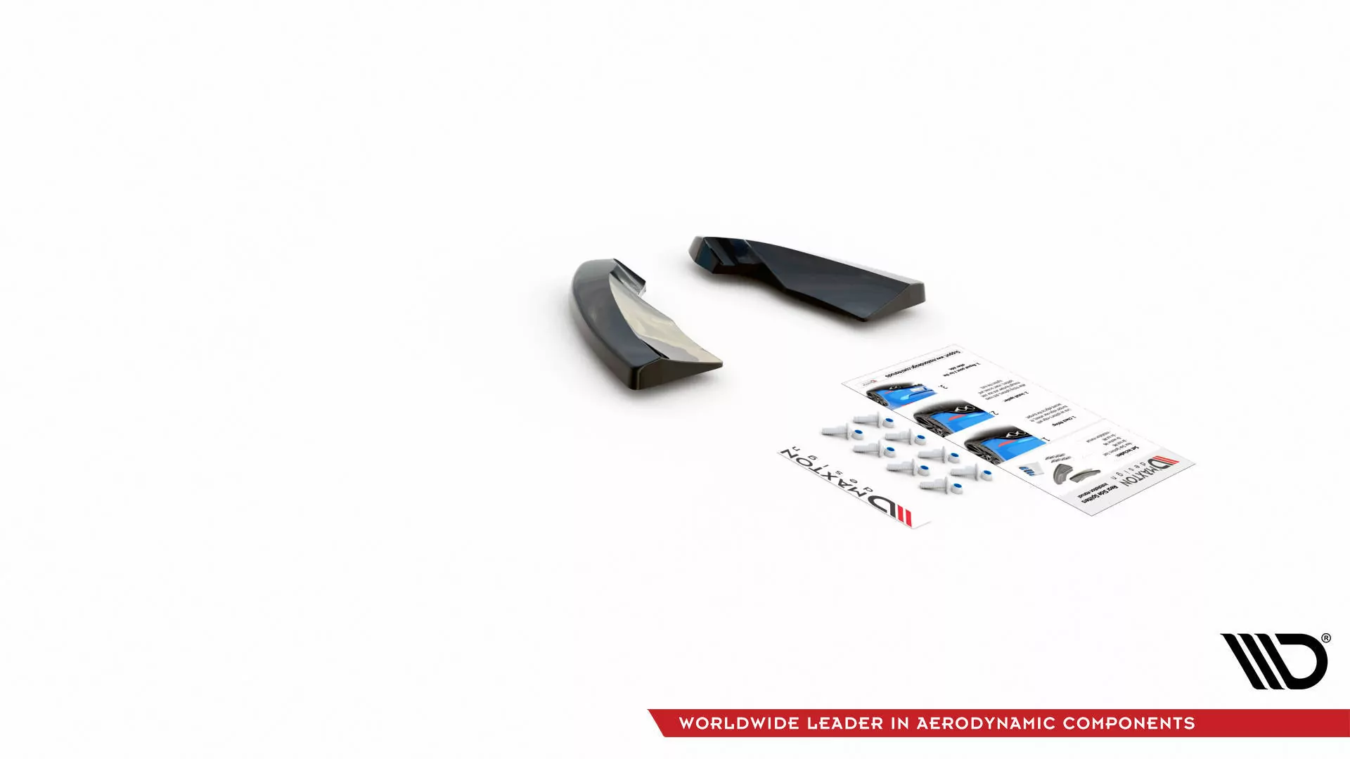 Heck Ansatz Flaps Diffusor V.1 Für Opel Astra GTC OPC-Line J Schwarz Hochglanz