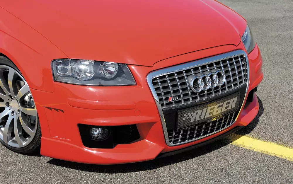 Rieger Spoilerstoßstange R-Frame für Audi A3 (8P) | 3-tür. 06.05-06.08 auch für A3 (8P) 3-tür. Facelift 06.05-06.08