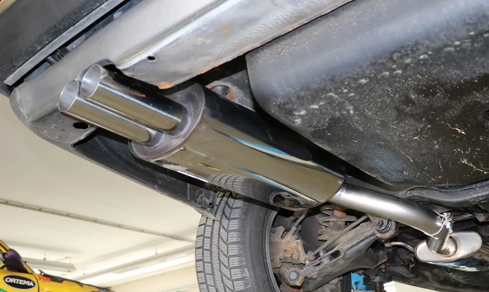 Audi 100 quattro Typ C3 Endschalldämpfer - 2x63 Typ 10 Kopie
