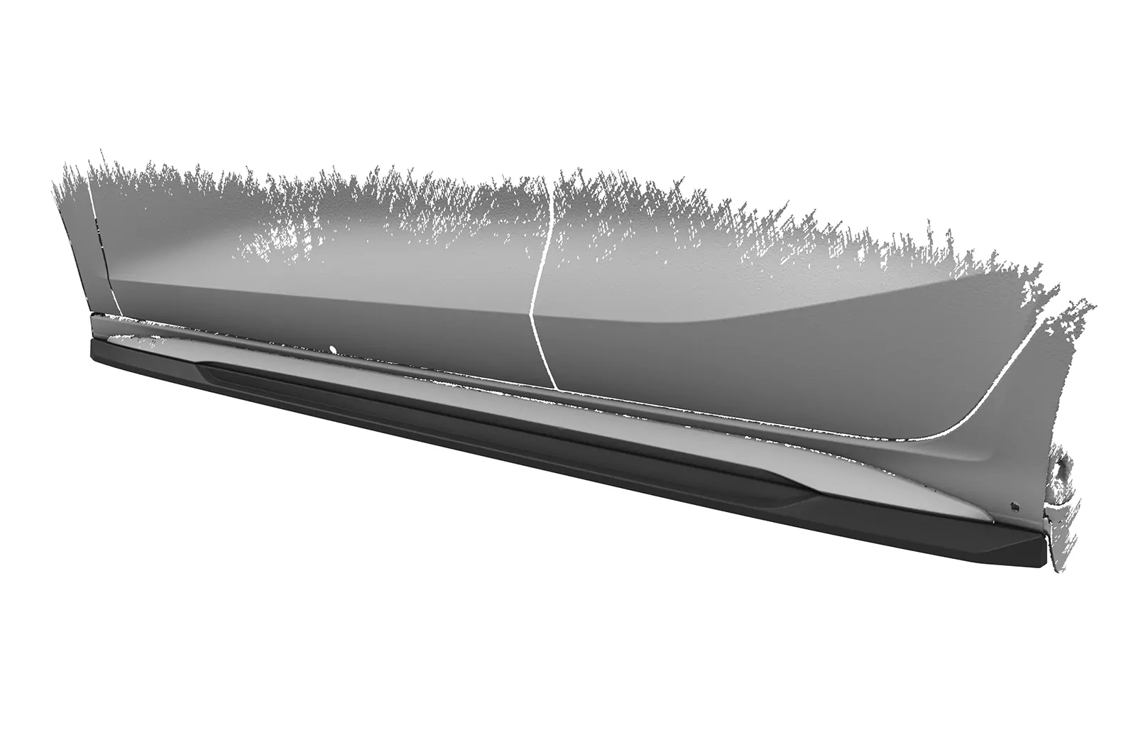 Seitenschweller für Audi A3 S-Line / S3 (8Y) SS532 Schwarz Strukturiert