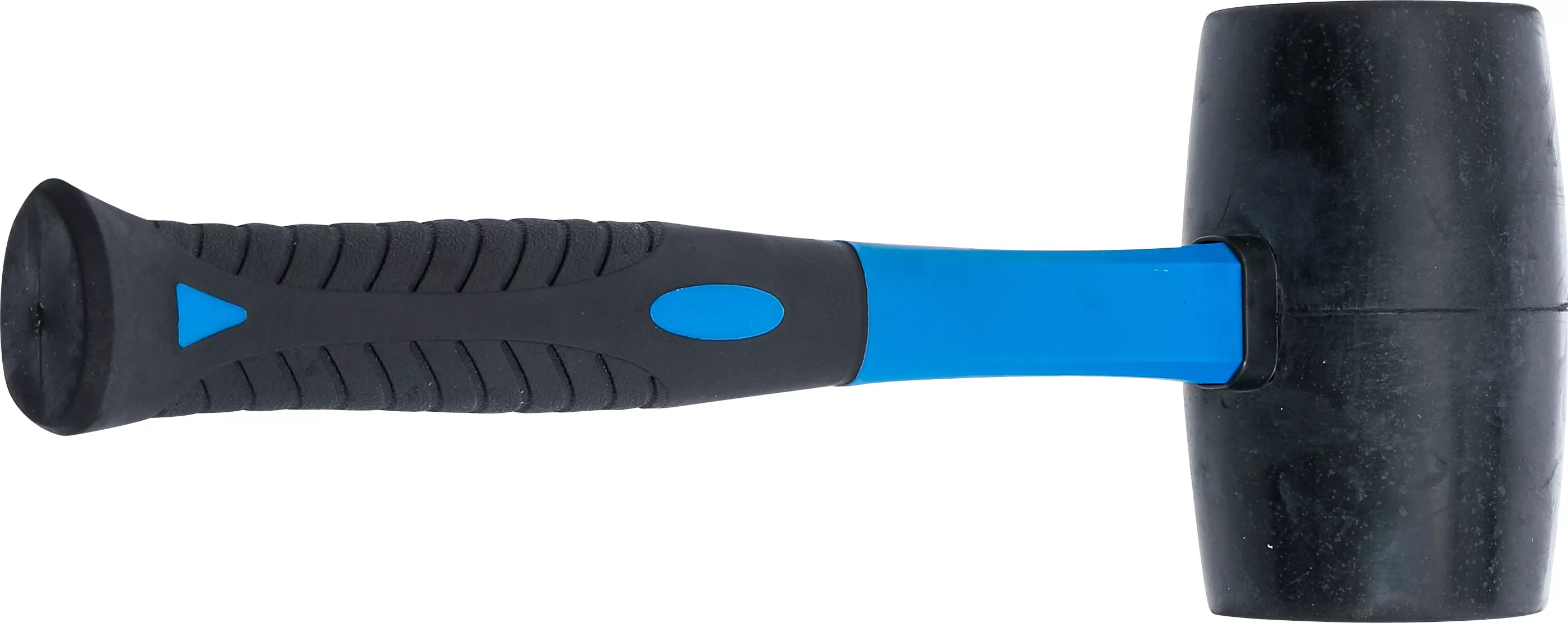 Gummihammer | Fiberglasstiel | schwarzer Kopf | Ø 70 mm | 900 g