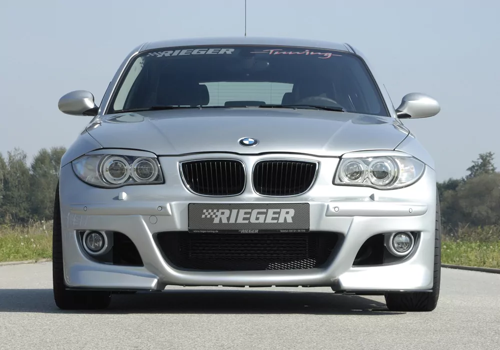 Rieger Spoilerstoßstange für BMW 1er E87  (187 / 1K2/1K4) - 4-tür. 09.04-03.07 (bis Facelift) carbon optik
