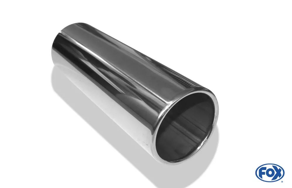 Anschweißendrohr Typ 12  Ø 100 mm / Länge: 300 mm  - rund / eingerollt / gerade / ohne Absorber