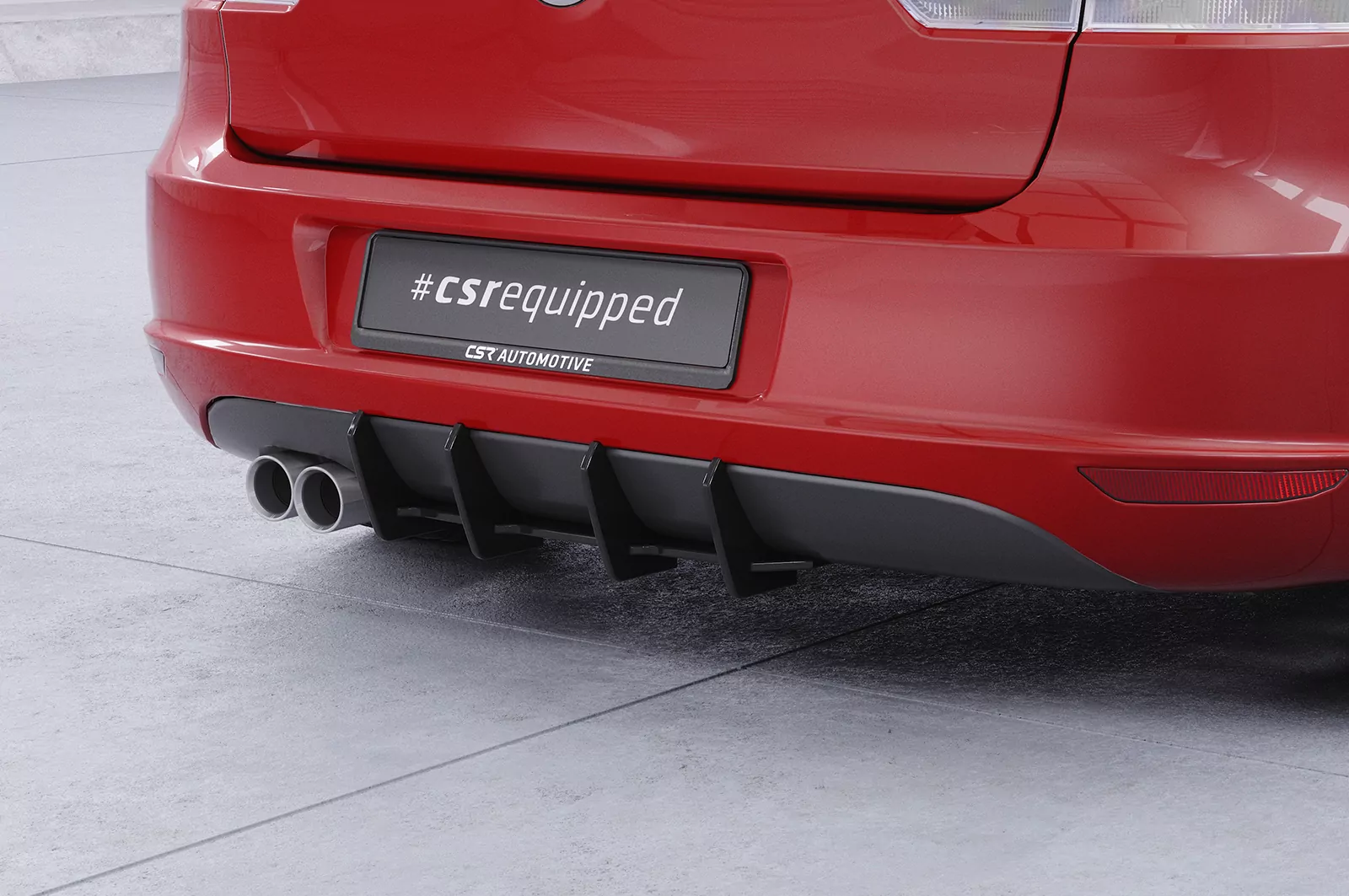 Racing Diffusor / Heckansatz für VW Golf 6 (Typ 1K) HA334