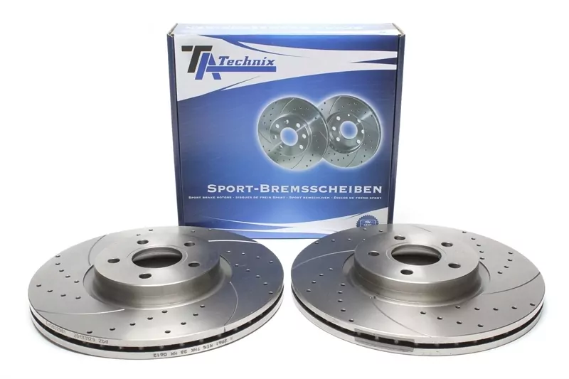 TA Technix Sport Bremsscheiben Satz Vorderachse passend für Volvo C70 II Cabriolet/S40 II/V50