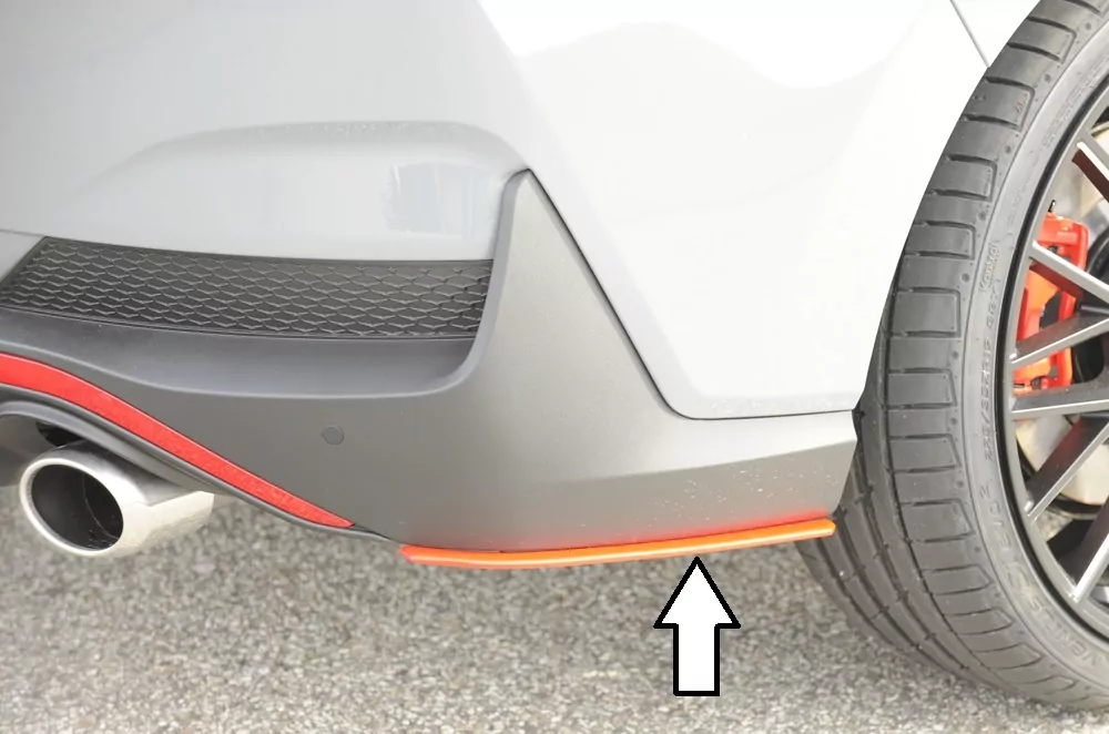 Rieger Heckschürzenansatz seitlich rechts für Hyundai i30 N-Performance  (PDE) 5-tür. (Fastback) 05.21- (ab Facelift)