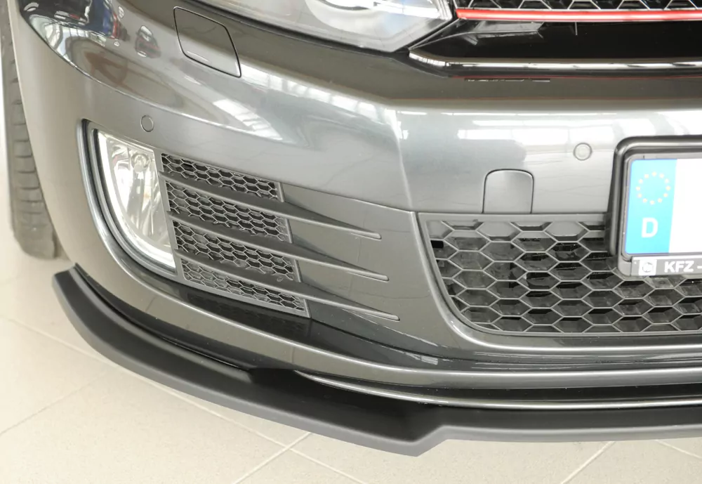 Rieger Spoilerschwert nur für GTI / GTD matt schwarz für VW Golf 6 GTI Cabrio