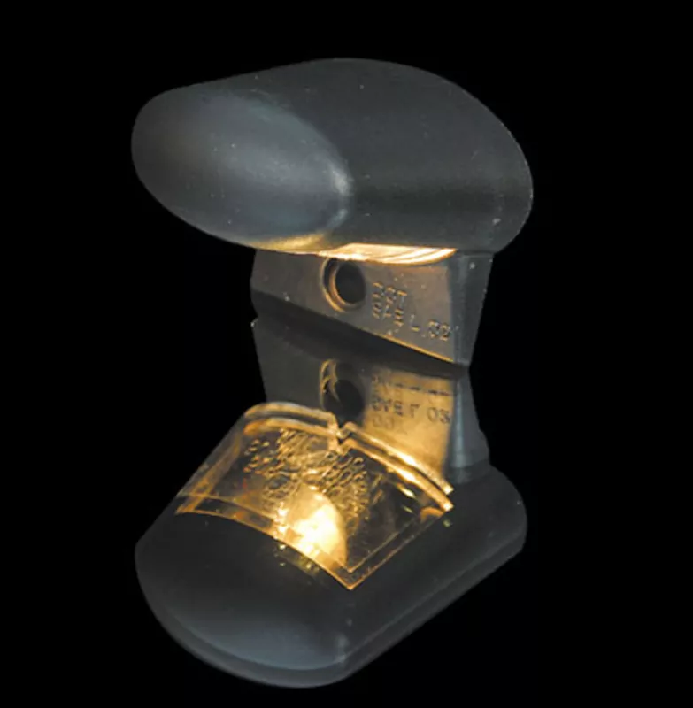 - Kein Hersteller - Kennzeichenbeleuchtung oval, schwarz E-geprüft