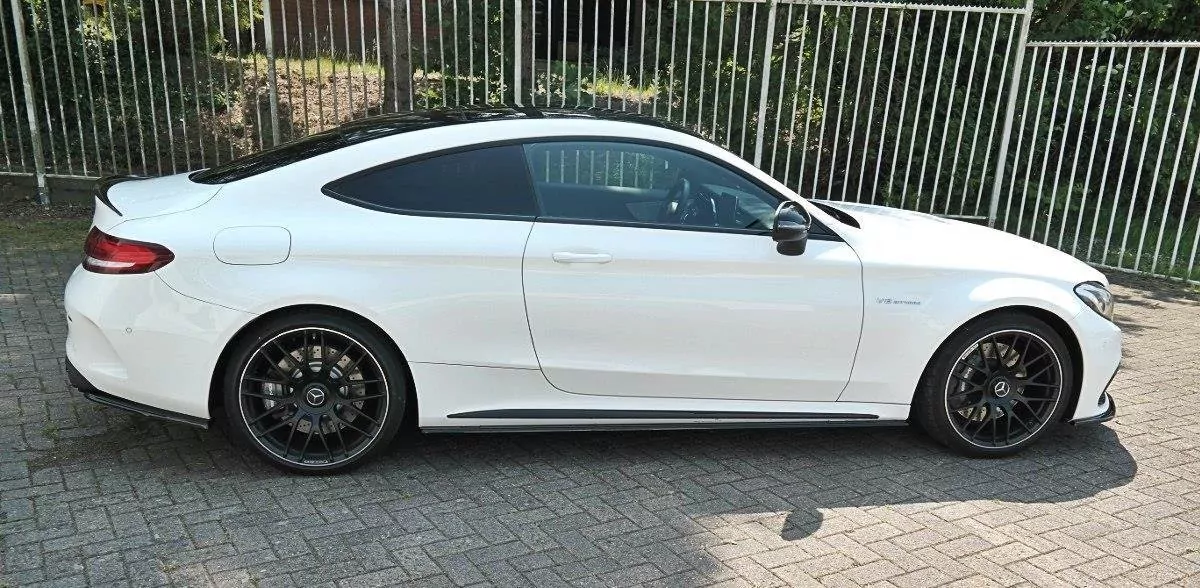 Seitenschweller Ansatz Passend Für Passend Für Mercedes C-Klasse C205 63 AMG Coupe Schwarz Hochglanz Schwarz Hochglanz