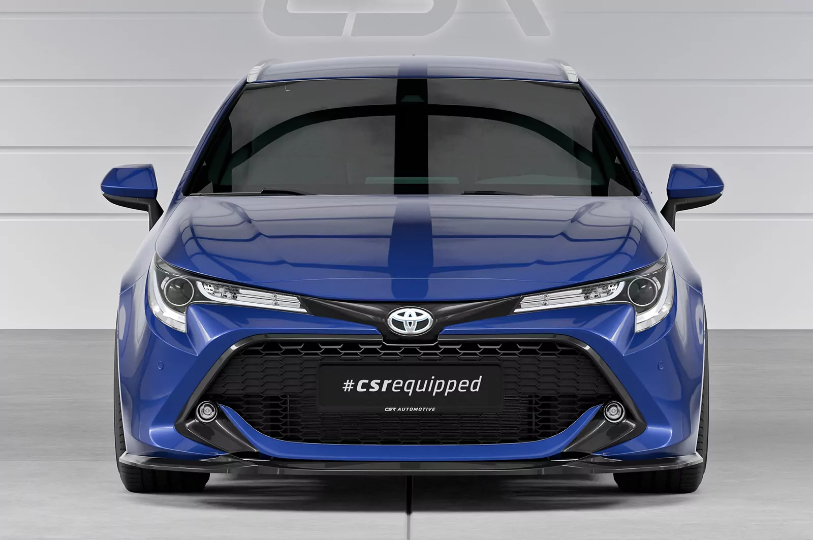 Cup-Spoilerlippe mit ABE für Toyota Corolla (E210) Touring Sports / Steilheck CSL648 Schwarz Strukturiert