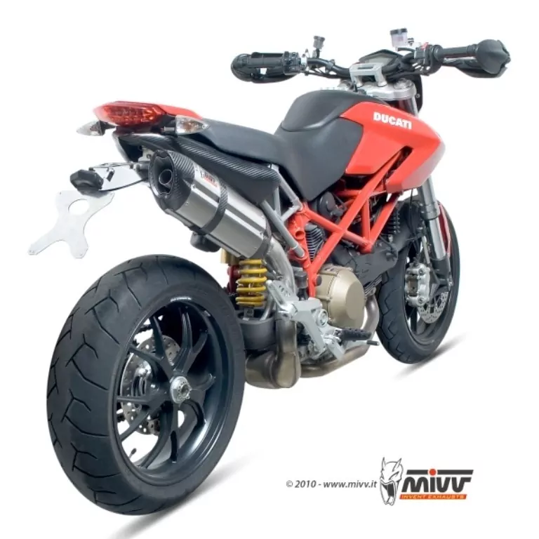 MIVV Suono Edelstahl Ducati Hypermotard 1100 ´07/12 - Hypermotard 1100 EVO ´10/1