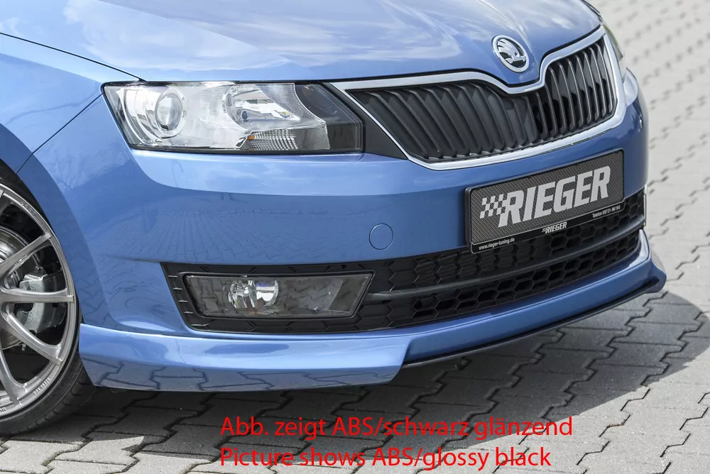 Rieger Spoilerschwert für Skoda Rapid (NH) | Spaceback 05.17- (ab Facelift) für Spoilerlippe 79020
