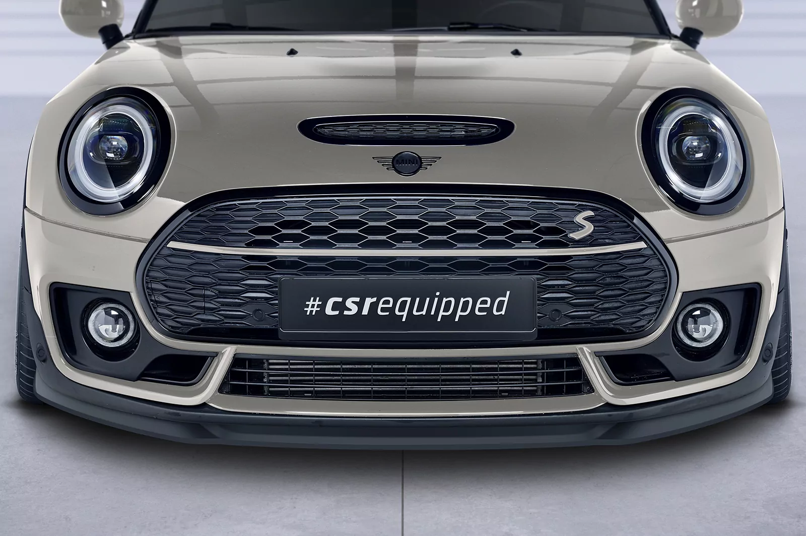 Cup-Spoilerlippe mit ABE für Mini Clubman F54 Cooper S CSL667 Schwarz Strukturiert