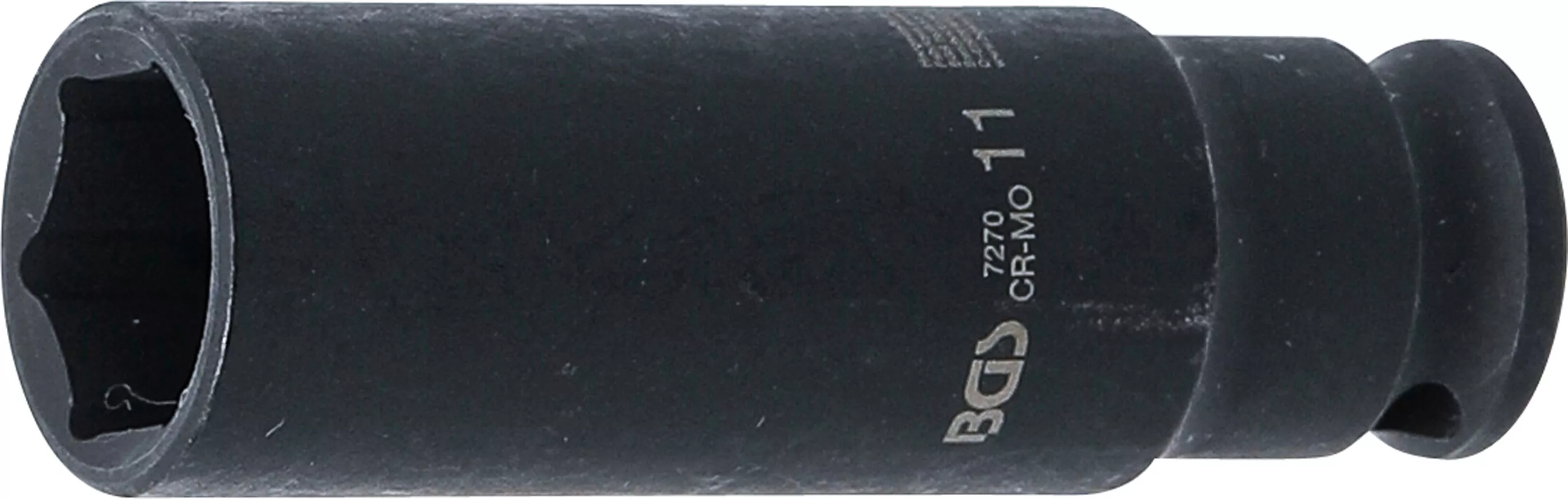 Kraft-Steckschlüssel-Einsatz Sechskant, tief | Antrieb Innenvierkant 6,3 mm (1/4") | SW 11 mm