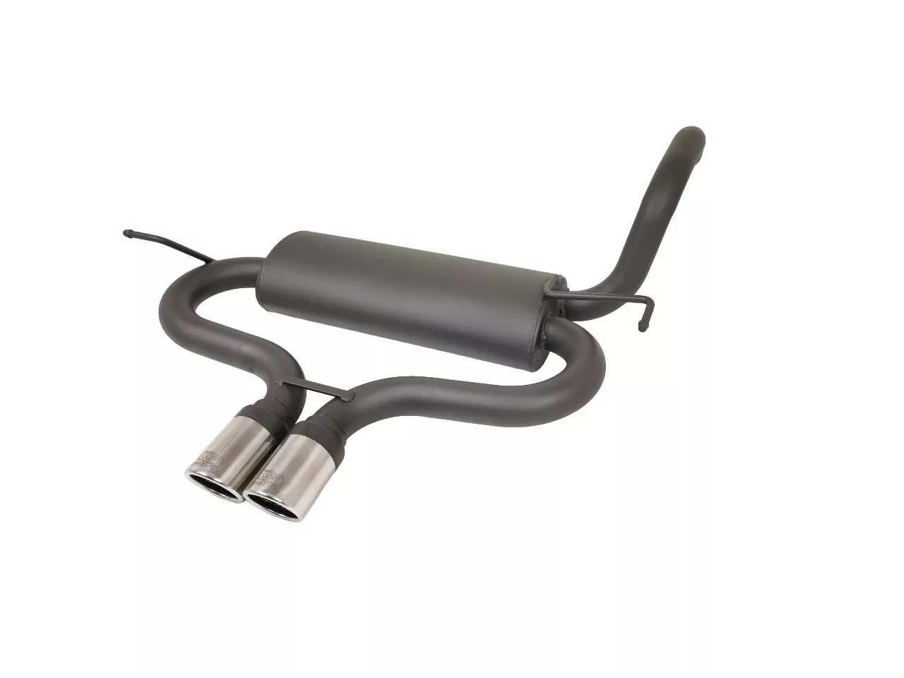 Ulter Sportauspuff für Toyota Aygo 2005-2014 2 Duplex Endrohre rund Ø70