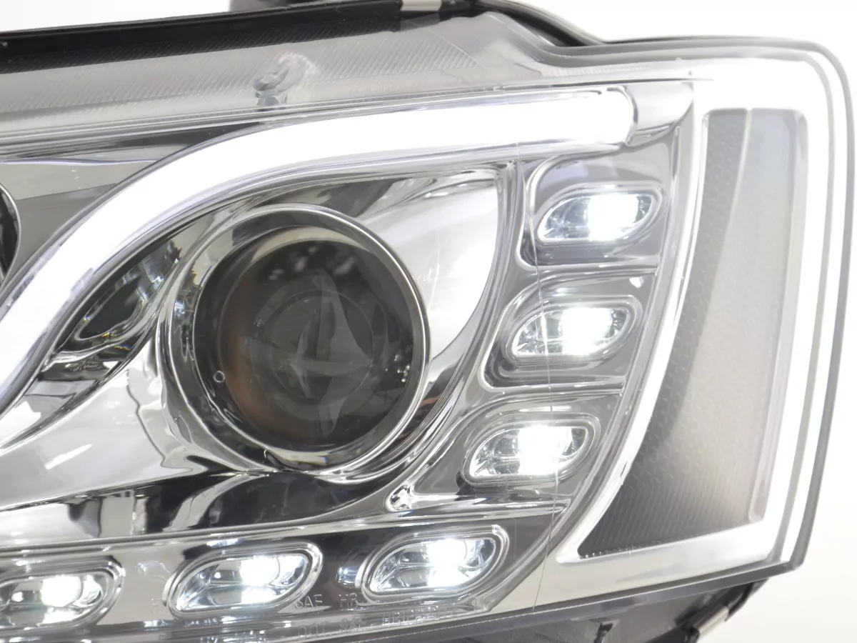 Scheinwerfer Set Daylight LED Tagfahrlicht VW Jetta 6 Bj. ab 2011 chrom
