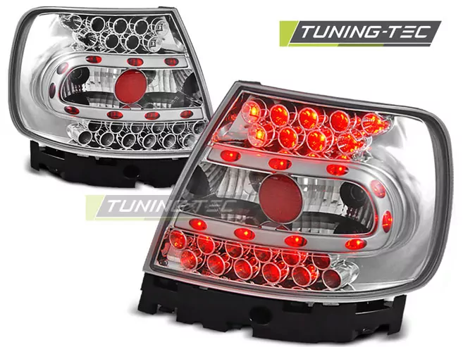 Led Tail Lights Chrome Fits Audi A4 B5 11.94-09.00