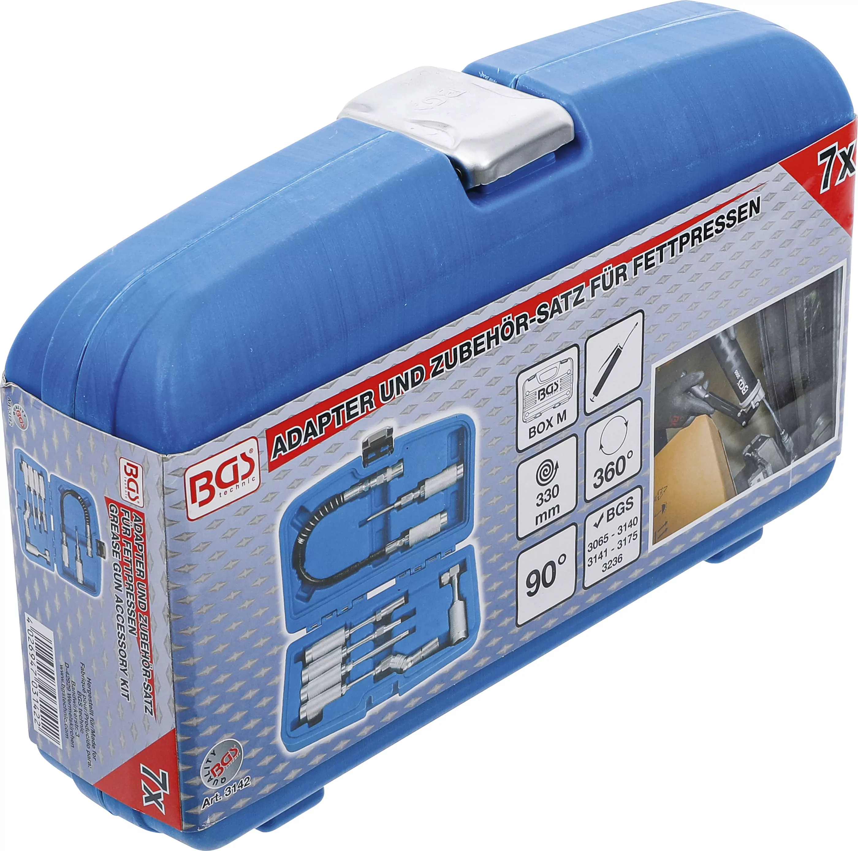 Adapter und Zubehör-Satz für Fettpressen | 7-tlg.