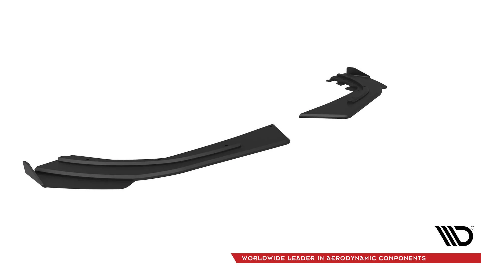 Street Pro Heck Ansatz Flaps Diffusor +Flaps Für Mercedes-AMG A35 Hatchback W177 Schwarz Hochglanz
