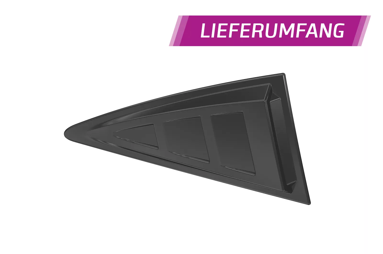 Seitenscheibenblenden für Audi TT (8J) Coupe SSB006 Schwarz Strukturiert