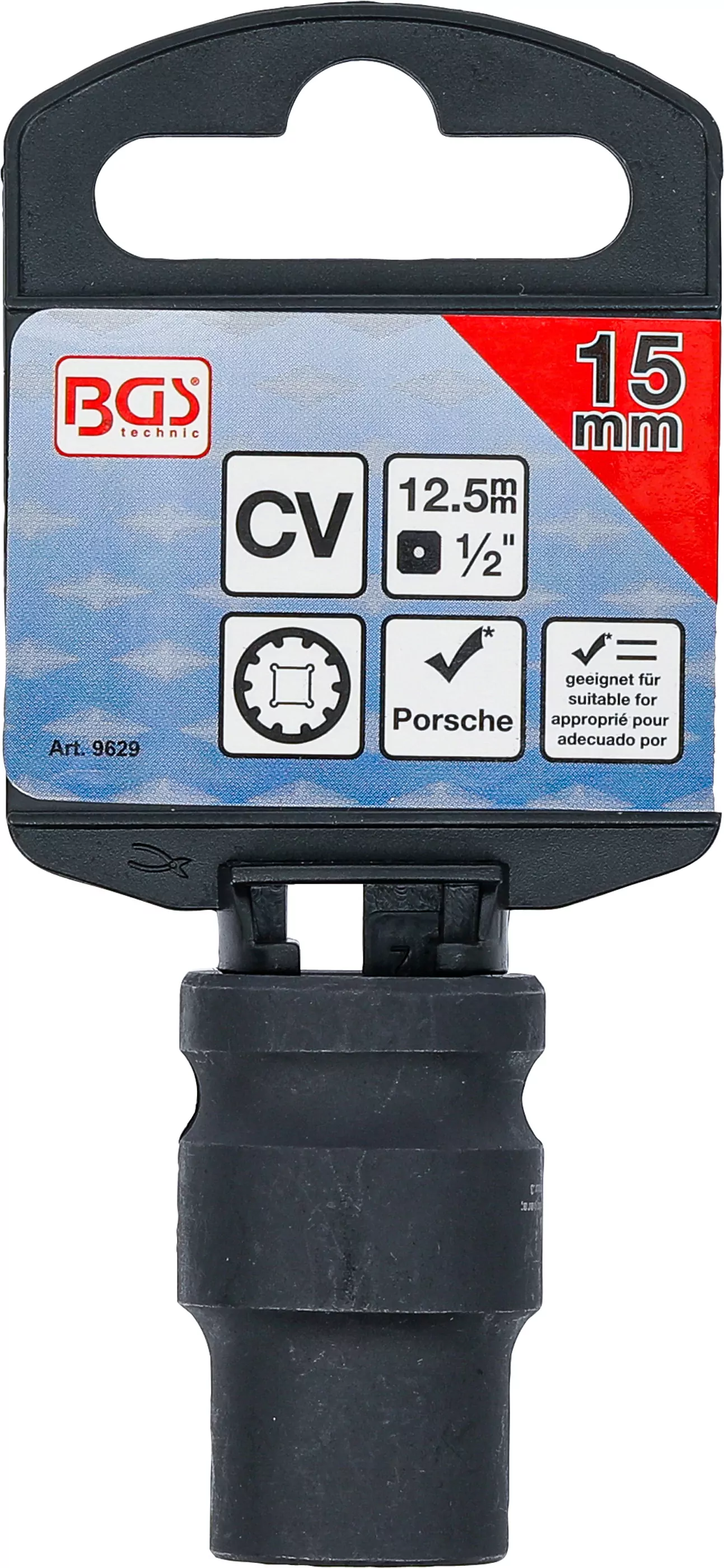 Bremssattel-Einsatz | 10-kant | für VAG und Porsche | SW 15 mm