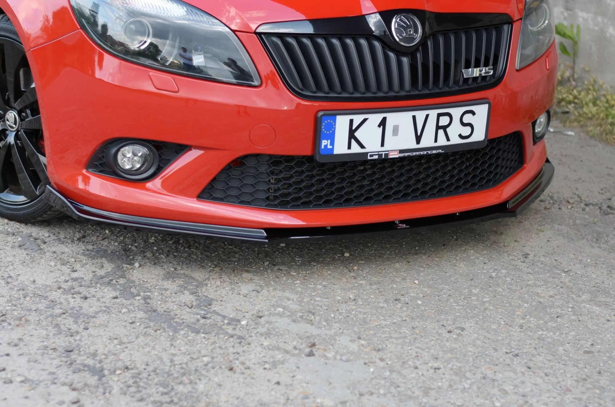 Front Ansatz Passend Für Passend Für SKODA FABIA MK2 RS Schwarz Hochglanz Schwarz Hochglanz