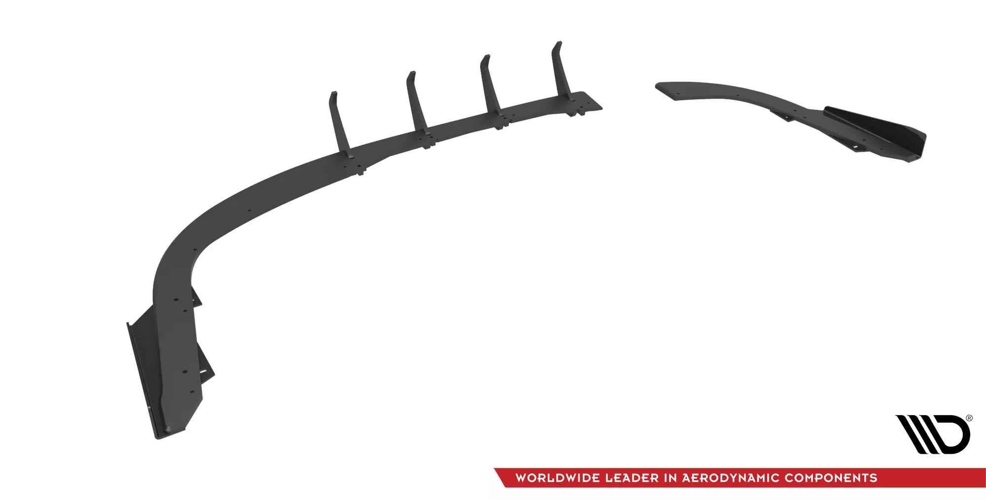 Street Pro Heck Ansatz Flaps Diffusor +Flaps Für BMW 4er Gran Coupe F36 Schwarz Hochglanz