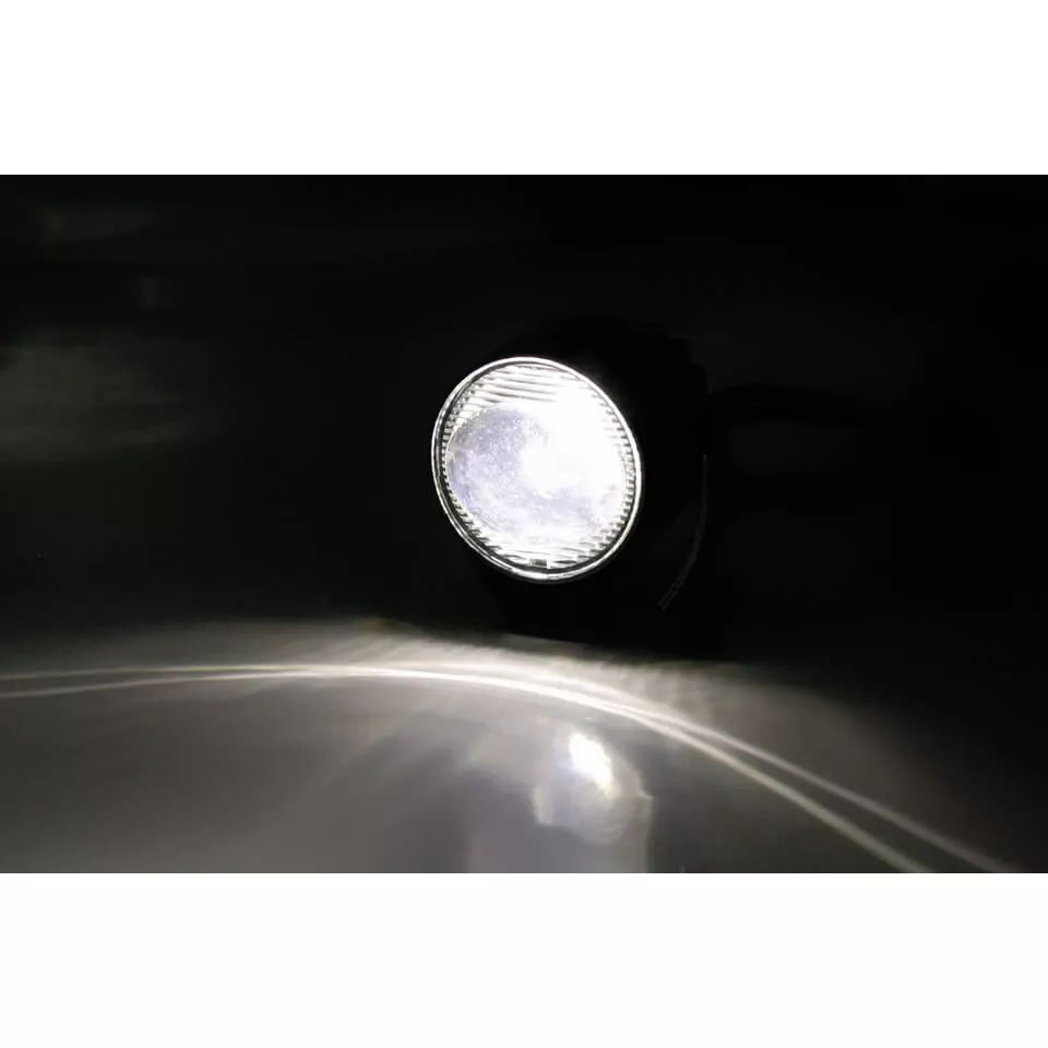 HIGHSIDER pro Scheinwerfer Satellite LED Schwarz Abblendlicht, E-Geprüft (1Stck)