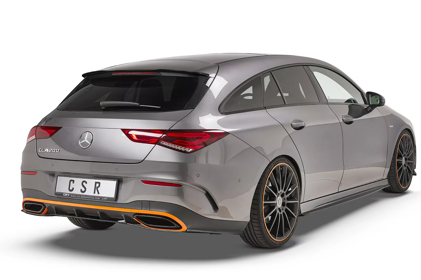 Heckflügel mit ABE für Mercedes Benz CLA X118 Shooting Brake HF773 Strukturiert (schwarz matt)