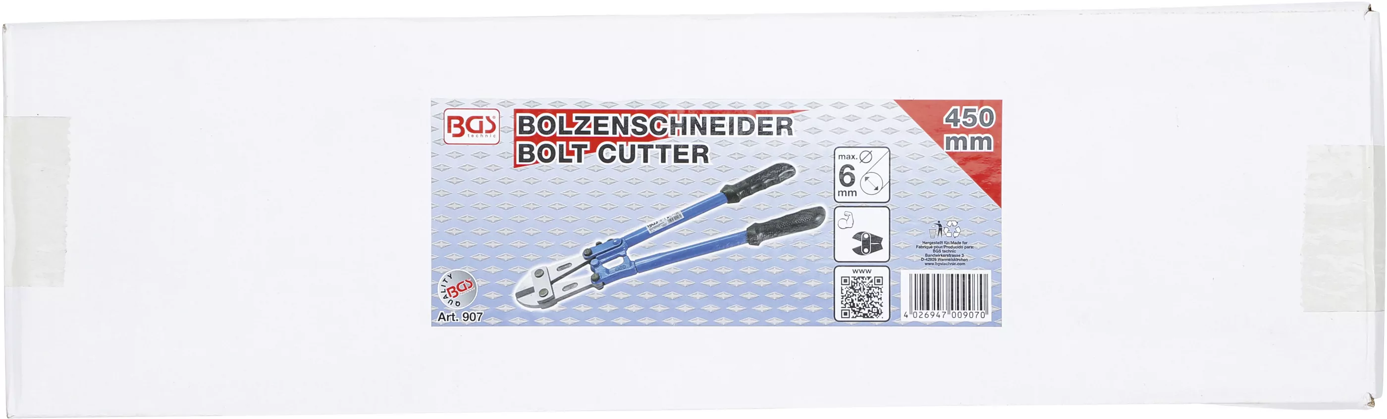 Bolzenschneider mit gehärteten Backen | 450 mm