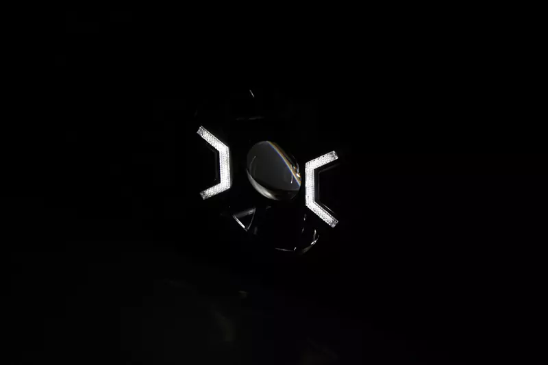 HIGHSIDER pro 7 Zoll Scheinwerfer Reno Typ 2 LED Schwarz E-Geprüft (1Stck)