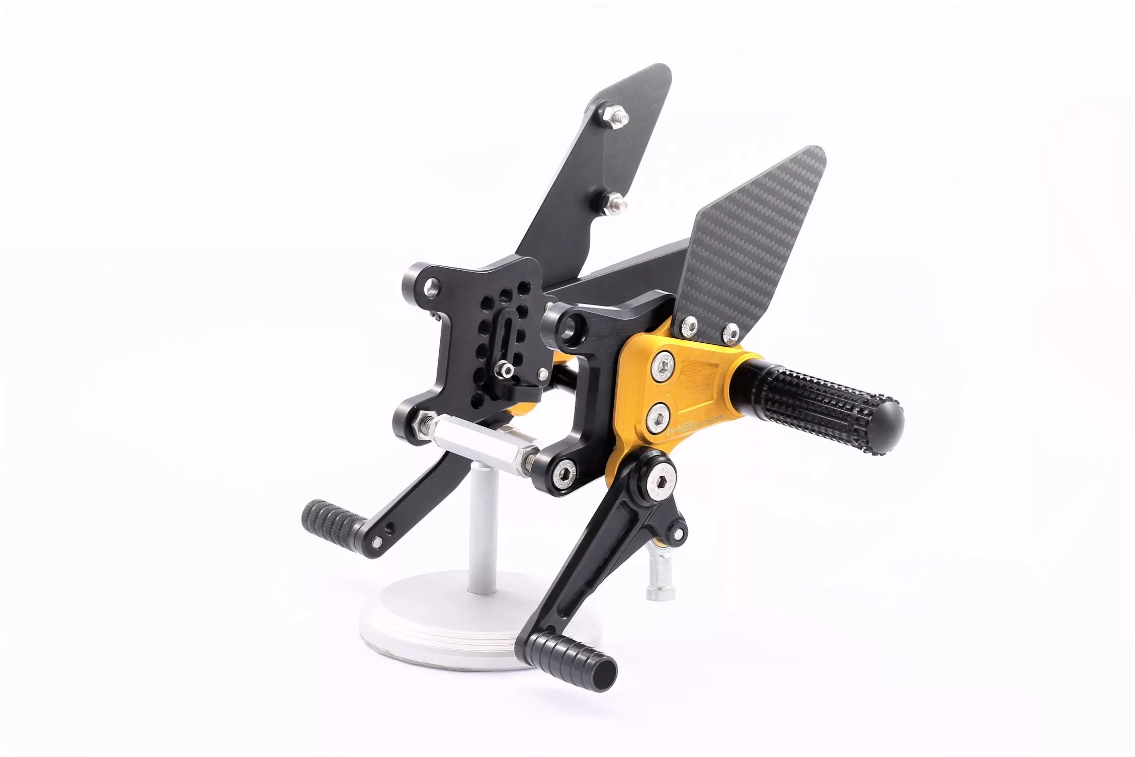 MG Biketec Sportfussrastenanlage / Rastenanlage / Fußrastenanlage mit ABE, gültig in D - A - CH für Aprilia RSV4 1000 ab 2009