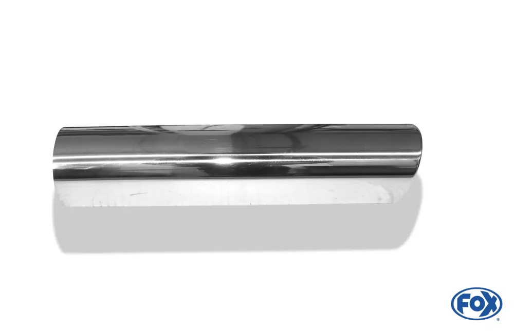 Anschweißendrohr Typ 17  Ø 76 mm / Länge: 300 mm - rund / eingerollt / 15° abgeschrägt / mit Absorber