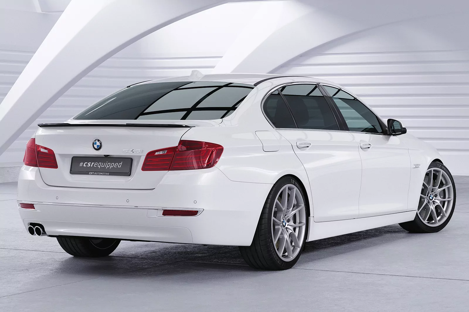 Heckflügel mit ABE für BMW 5er F10 HF666 Strukturiert (schwarz matt)