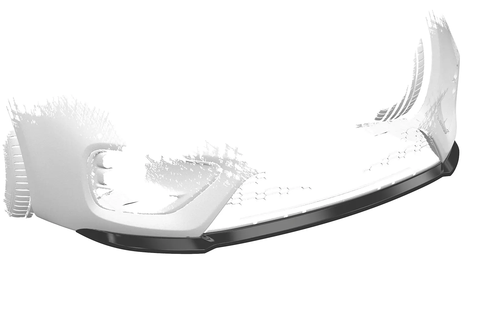 Cup-Spoilerlippe mit ABE für Kia Ceed (JD) GT/ Pro Ceed (JD) GT CSL743 Schwarz Strukturiert