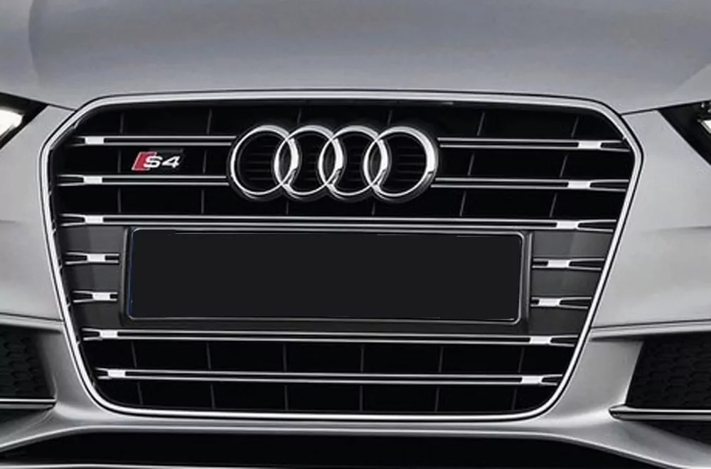 Kühlergrill Audi S4 (B8) platinumgrau,inkl S4-Logo für Audi A4 S4 (B8/B81) Avant 01.12- (ab Facelift)