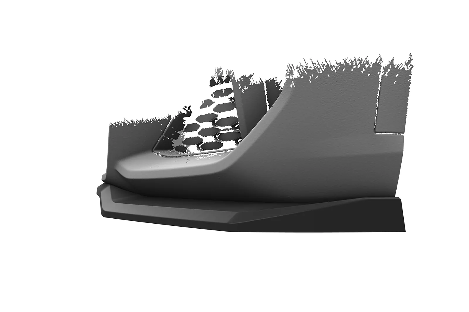 Cup-Spoilerlippe mit ABE für BMW X1 U11 M-Paket CSL777 Schwarz Strukturiert