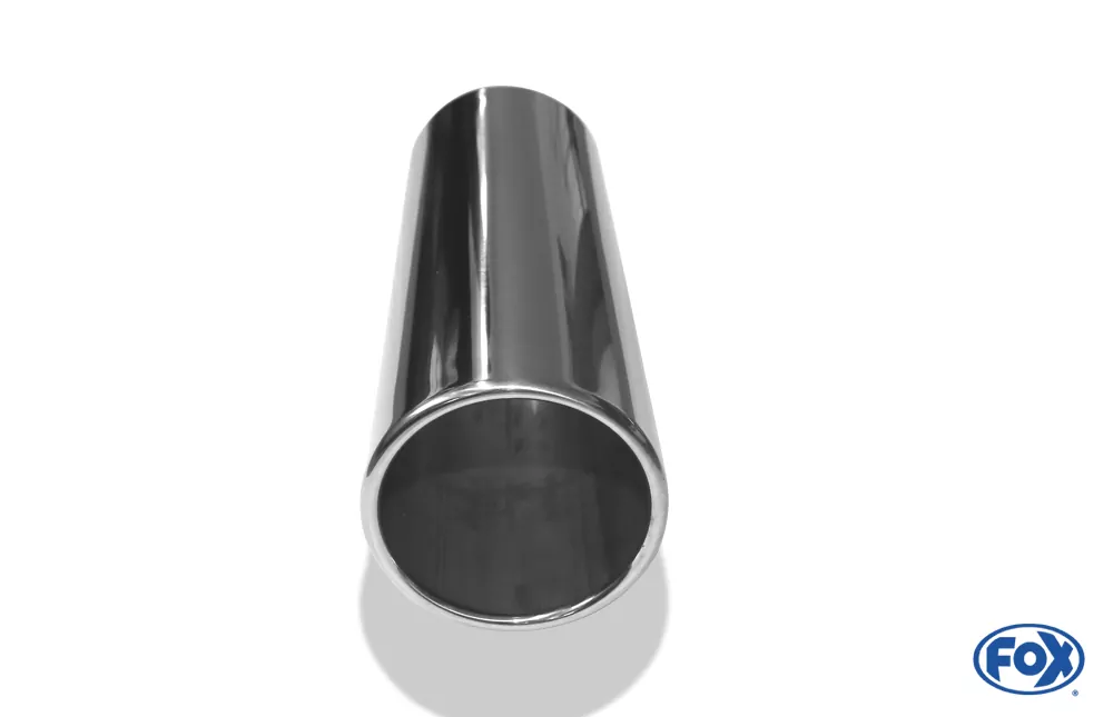 Anschweißendrohr Typ 12  Ø 100 mm / Länge: 300 mm  - rund / eingerollt / gerade / ohne Absorber