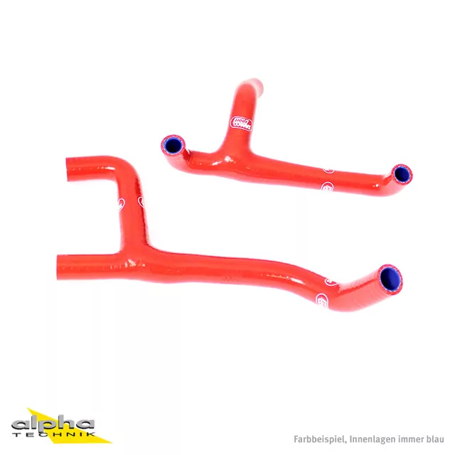 SAMCO SPORT Siliconschlauch Kit Thermostat Bypass rot für Husqvarna TC250 TE250 TI250 TC300 TE300 TI300 Modelljahr 2010-2013