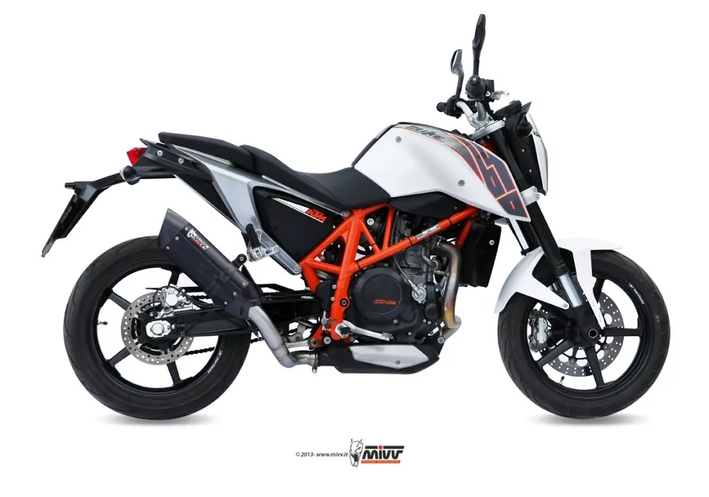 MIVV SUONO In Edelstahl Schwarz Für KTM 690 DUKE 12-
