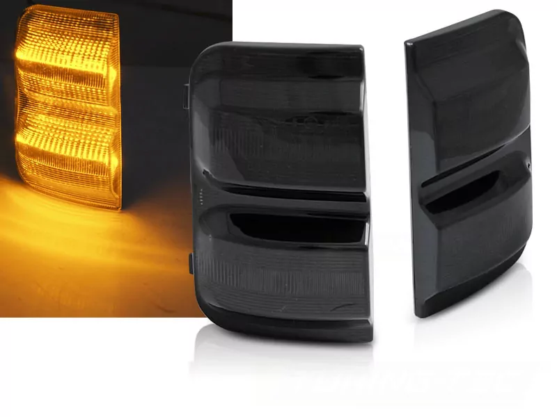 Indicator In The Mirror Smoke Led Seq Fits Peugeot Boxer / Fiat Ducato / Citroen Jumper