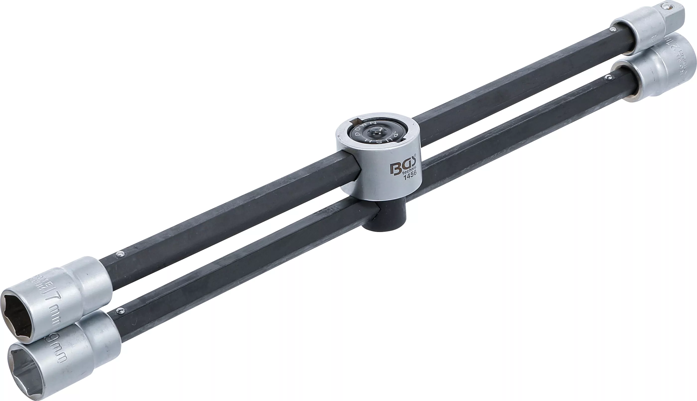 Rad-Kreuzschlüssel mit Gelenk | für Pkw  | Vierkant | SW 17 x 19 x 21 x 12,5 mm (1/2")