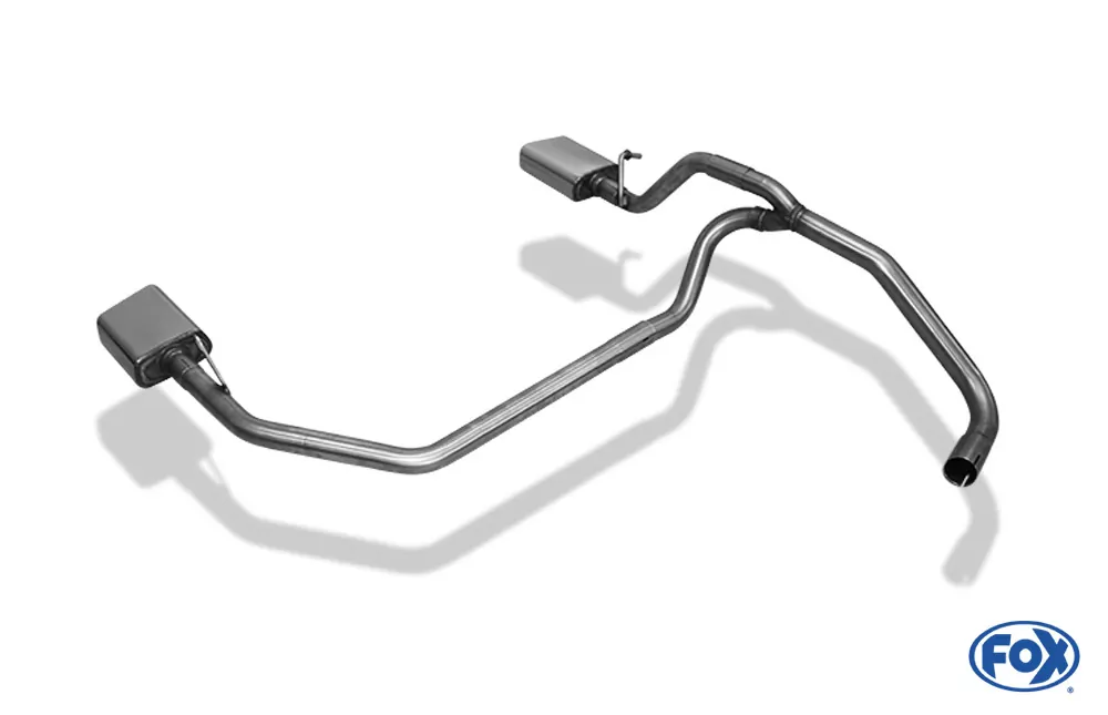 Seat Mii/ Skoda Citigo/ VW UP  Endrohrsystem rechts/links passend auf originalen oder FOX-Endschalldämpfer   - 145x65 Typ 59 rechts/links