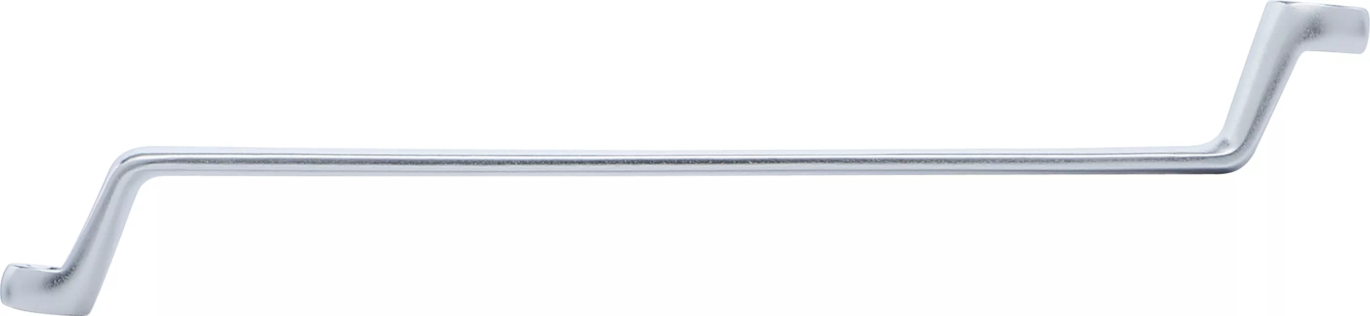 Doppel-Ringschlüssel mit E-Profil-Ringköpfen | gekröpft | SW E10 x E12