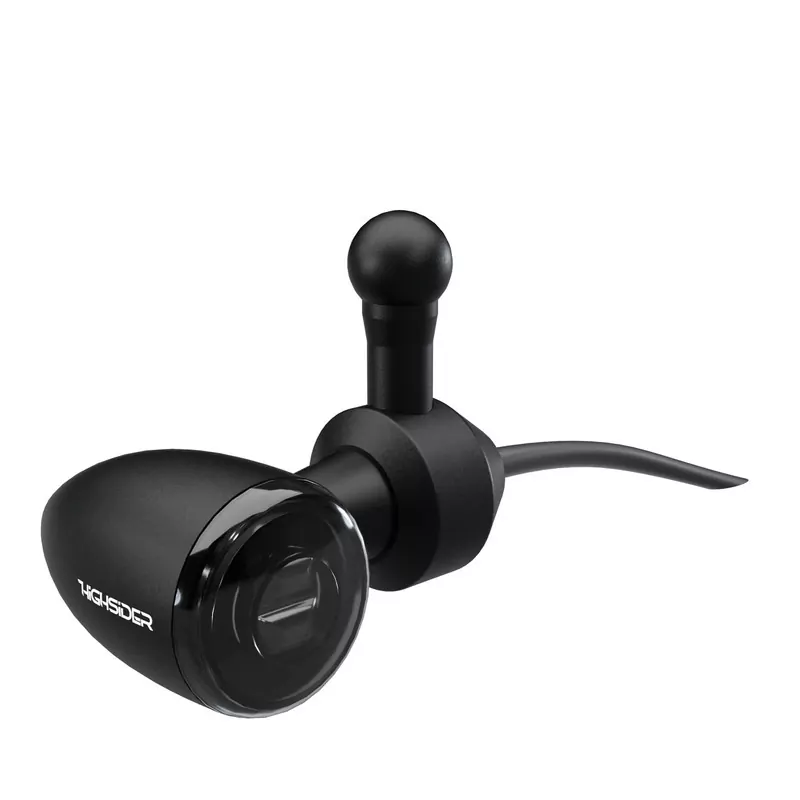 HIGHSIDER pro Indicator Adapter Black For Harley Davidson, Front (Pair)